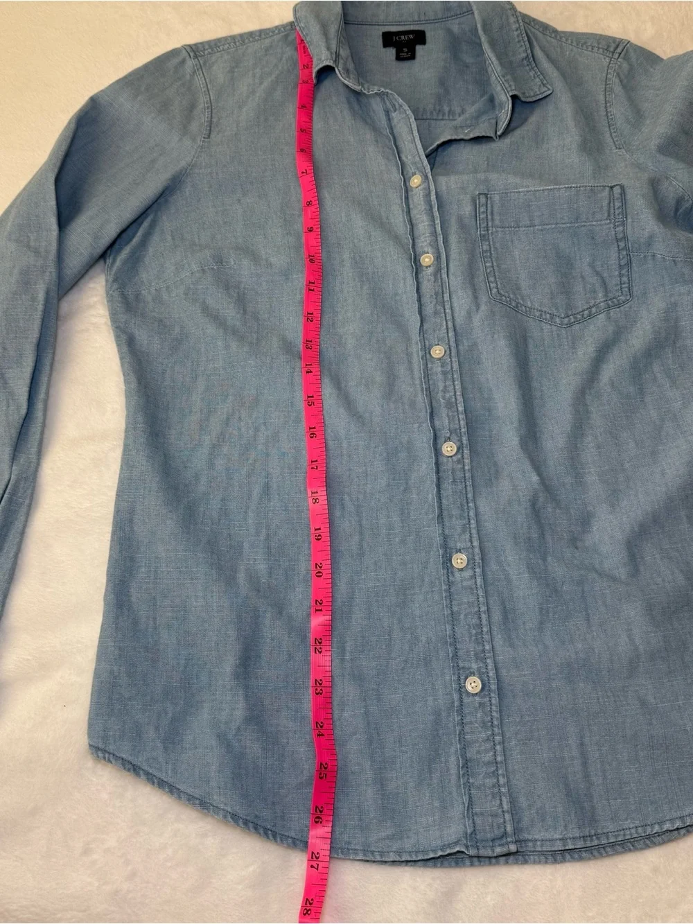 J. Crew Light Blue Chambray Button-Down Shirt